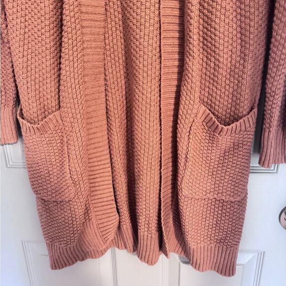 Max Studio Brown Long Cardigan Knit Sweater - Picture 2 of 4